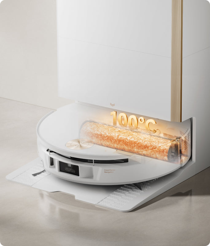 Spălare a mopului la temperatură ridicată, de 100 °C (212 °F)* -