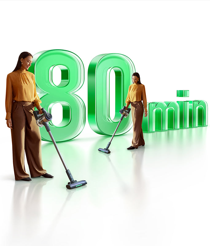 Autonomie de 80 de minute cu o singură încărcare
