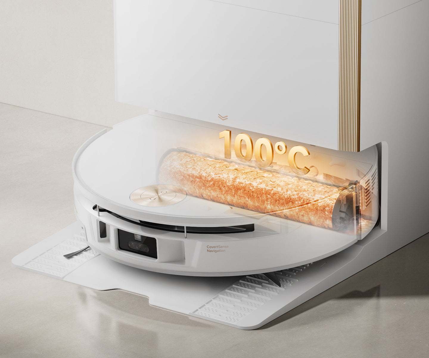 Spălare a mopului la temperatură ridicată, de 100 °C (212 °F)* - 