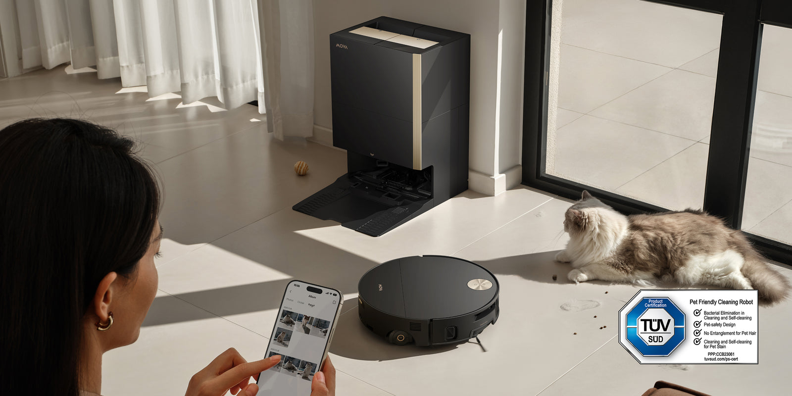 Modul AI PetMate
Curăță și surprinde momente cu animale de companie - 