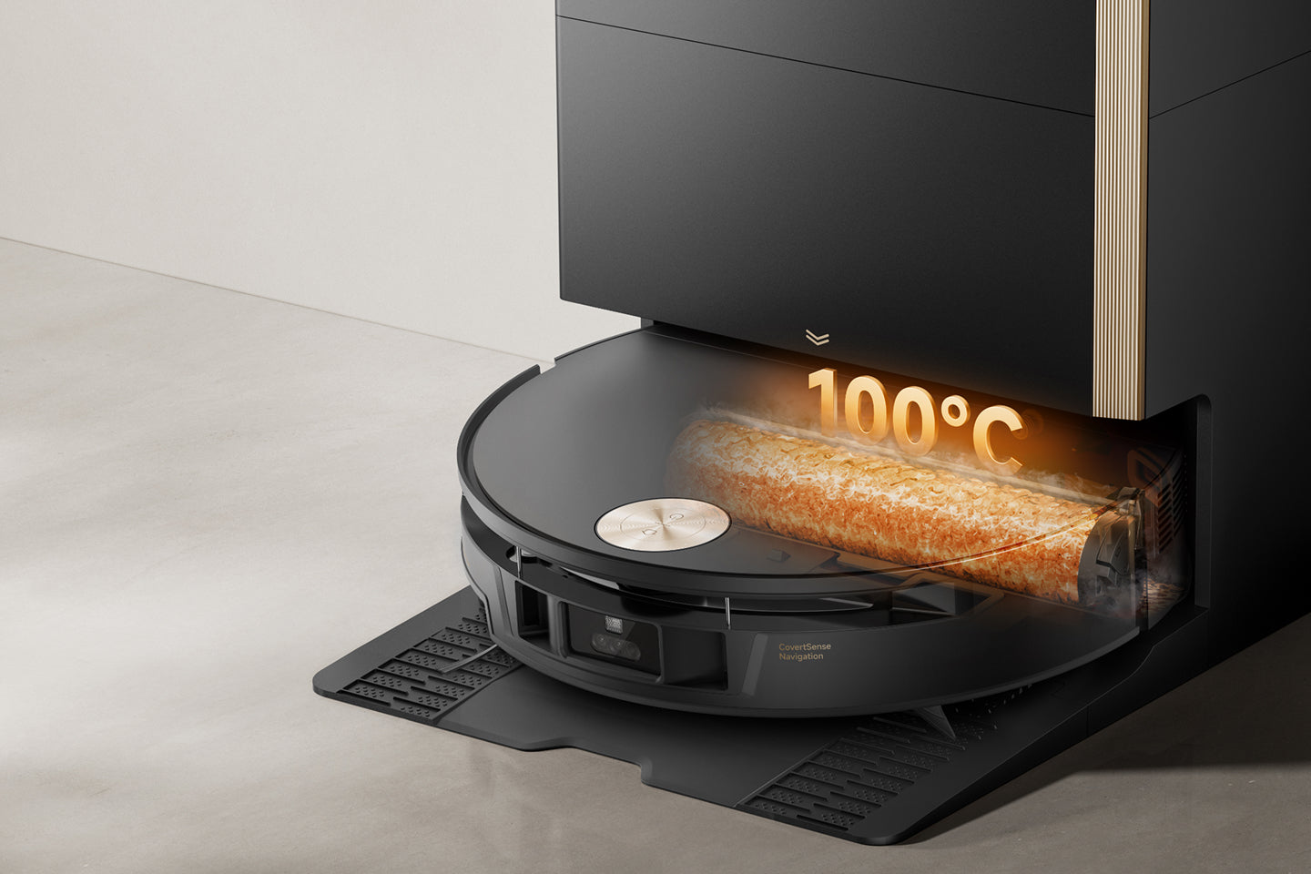 Spălare a mopului la temperatură ridicată, de 100 °C (212 °F)*