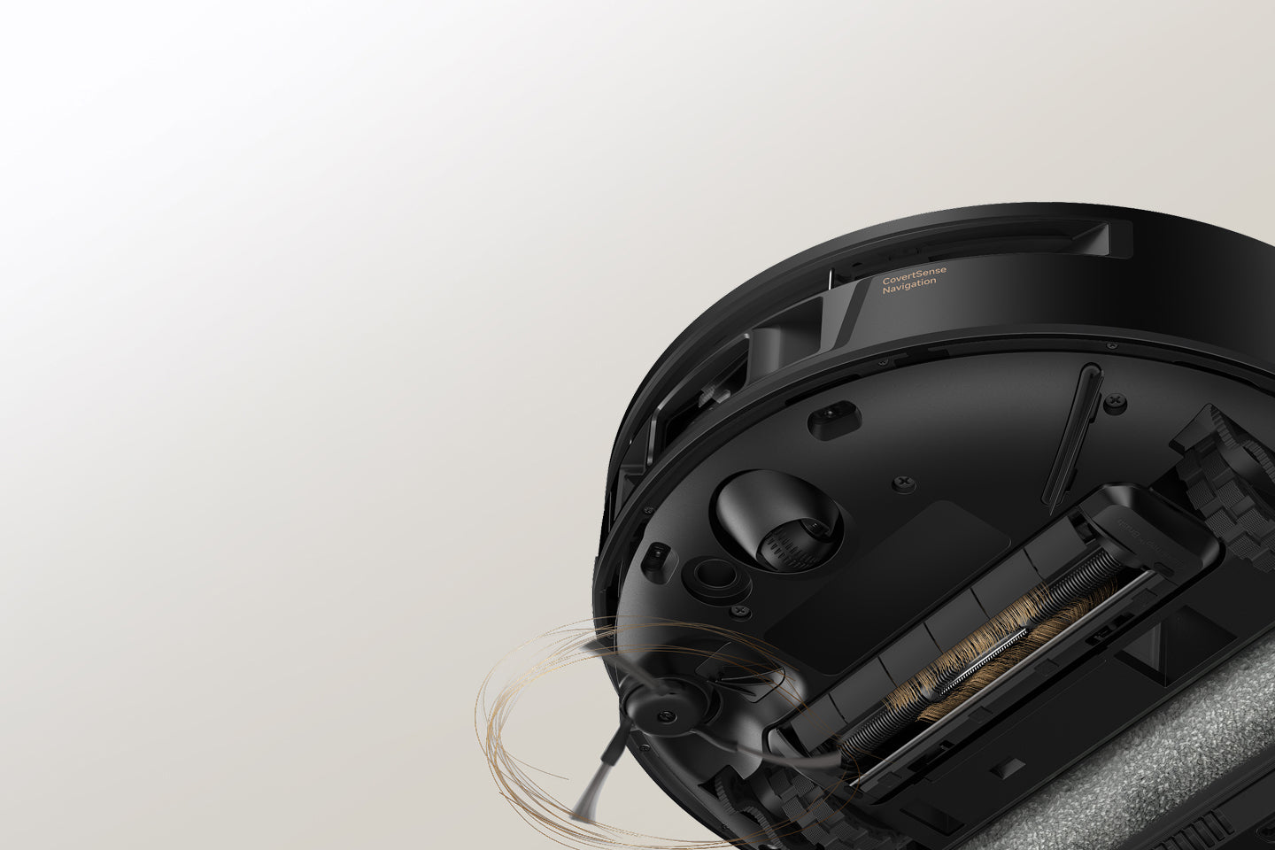 Design dublu anti-încurcare cu perie CleanChop™ 3.0