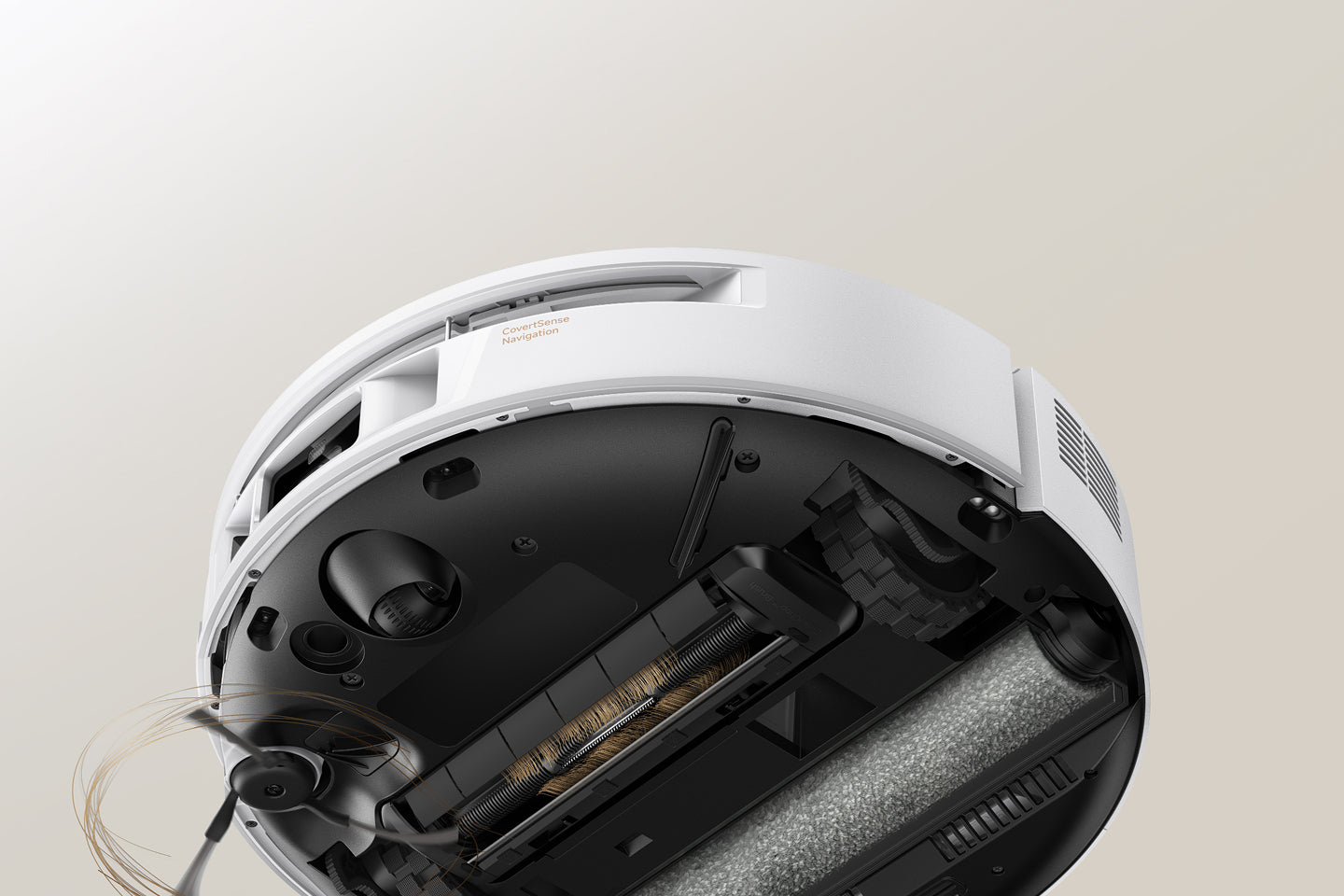 Design dublu anti-încurcare cu perie CleanChop™ 3.0